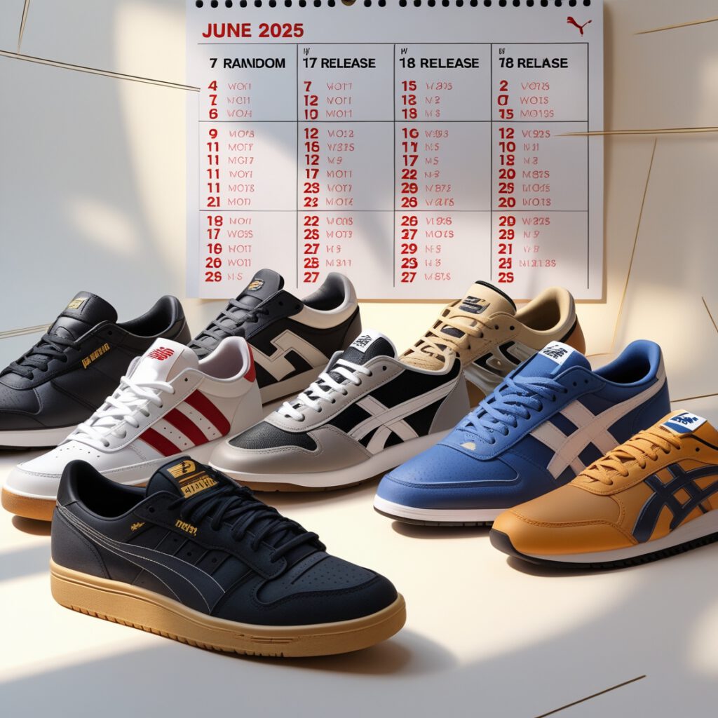 Collage of June 2025 sneaker releases from top brands
