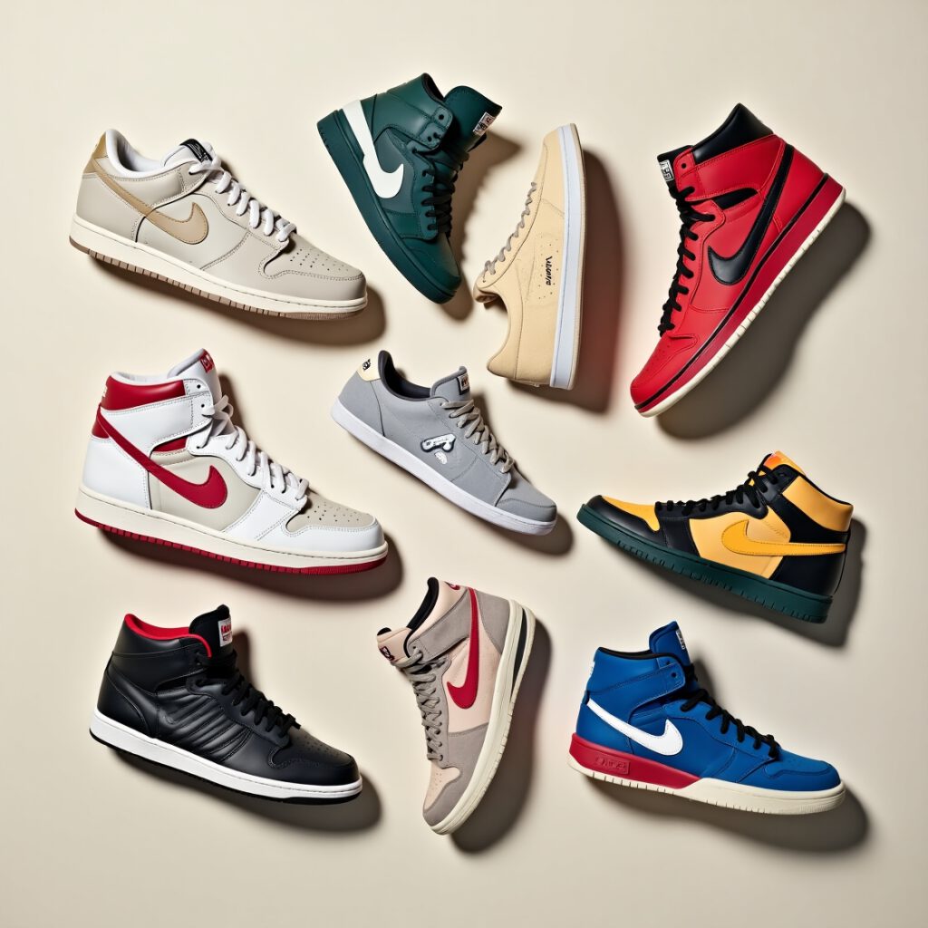 Collage of top 10 must-have sneakers 2025 lineup