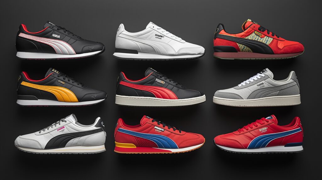 Top 10 Puma sneakers of the year lineup in vibrant urban setting