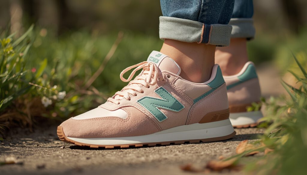 pastel retro runner representing spring sneaker trends 2026